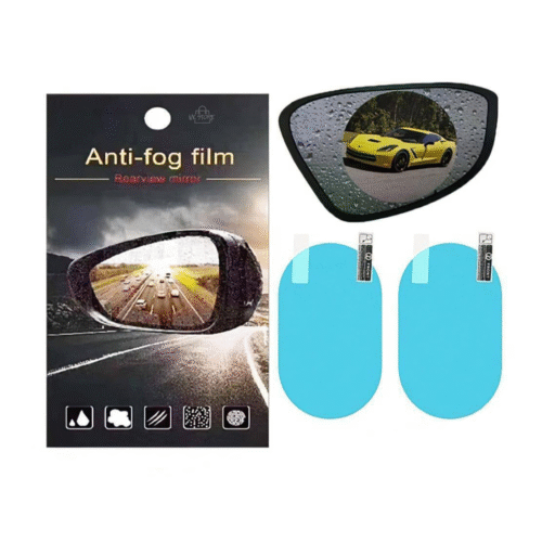 Láminas Antiempañantes para Espejos Retrovisores – Protección Contra Lluvia, Niebla y Suciedad (Par)
