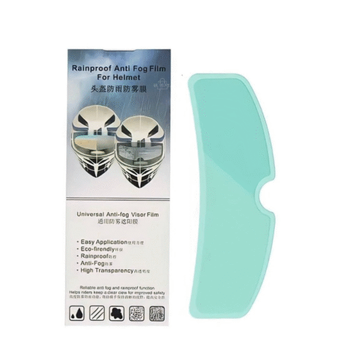 16 Película Antiempañante para Visor de Casco – Impermeable, Transparente