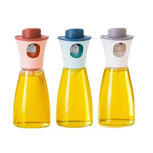 Rociador de Aceite Antigoteo con Dosificador – Botella de Vidrio 300 ml