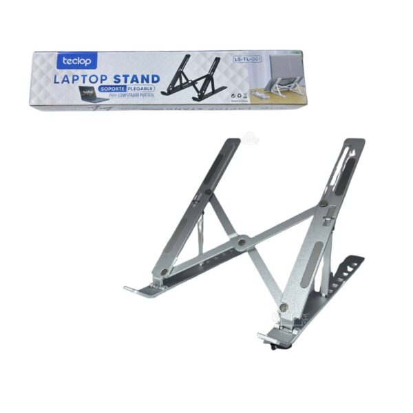 Base Soporte Plegable para Portátil Teclop – Ajustable, Liviana y Portátil