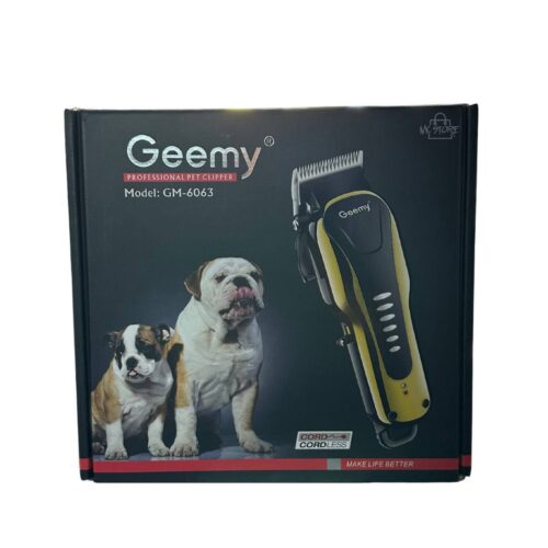 Máquina Cortapelo Profesional para Mascotas Geemy GM-6063 – Inalámbrica y Recargable