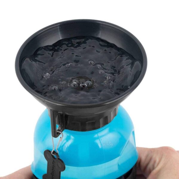 Botella portátil con bebedero para mascotas