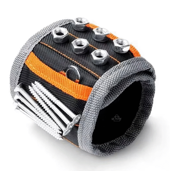 Muñequera Magnética para Herramientas – Soporte de Tornillos, Tuercas y Brocas