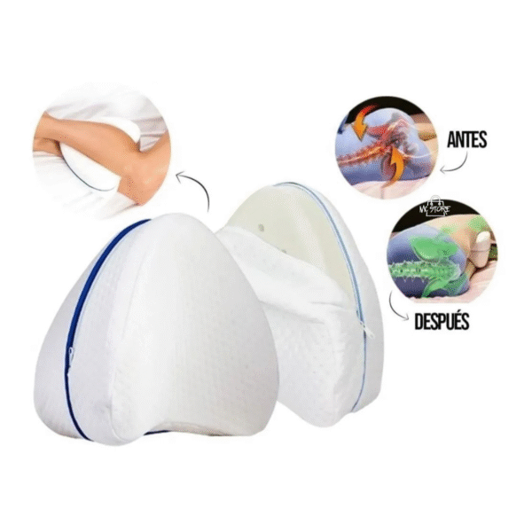 Almohada Ortopédica para Piernas y Rodillas – Memory Foam Ergonómica