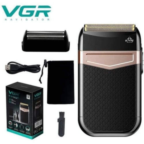 160 Afeitadora Eléctrica VGR V-331 Recargable con Repuesto y Estuche
