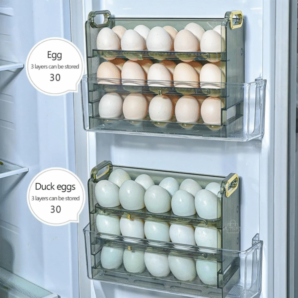 Organizador De Huevos 3 Niveles (30 Huevos )