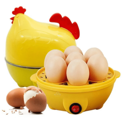 Cocedor Eléctrico de Huevos en Forma de Gallina – Capacidad 7 Huevos