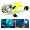 Linterna Sumergible LED Recargable 180° para Buceo y Actividades Acuáticas