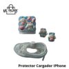 40104 Forro Protector Para Cargador De IPhone Conejo Cariñoso Transparente