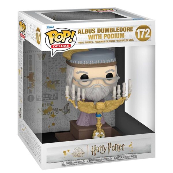 Funko Pop Deluxe #172 – Albus Dumbledore con Podio (Harry Potter)