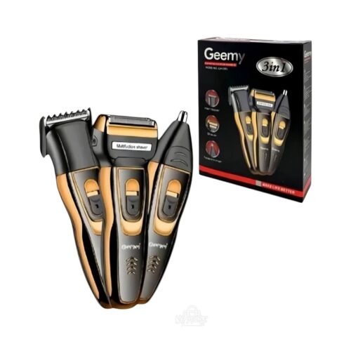 photo_2025-08-03_16-45-28 (2) Máquina Geemy 3 en 1 Recargable – Afeitadora, Patillera y Recortadora de Nariz – Modelo 595