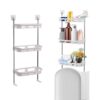 Organizador de Baño Multifuncional 3 Niveles – Estante Ajustable y Resistente