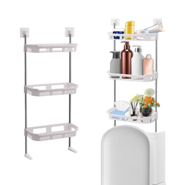 Organizador de Baño Multifuncional 3 Niveles – Estante Ajustable y Resistente