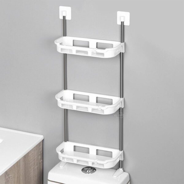 Organizador de Baño Multifuncional 3 Niveles – Estante Ajustable y Resistente