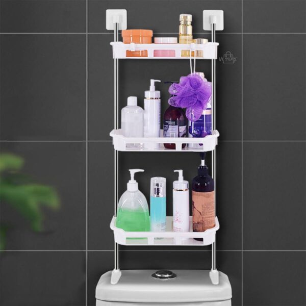 Organizador de Baño Multifuncional 3 Niveles – Estante Ajustable y Resistente