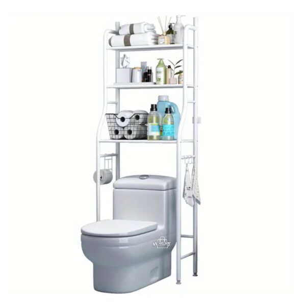 Estante Organizador de Baño sobre Inodoro – 3 Niveles Metálico