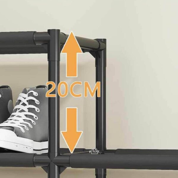 Zapatero Modular de 6 Niveles – Organizador Resistente y Espacioso