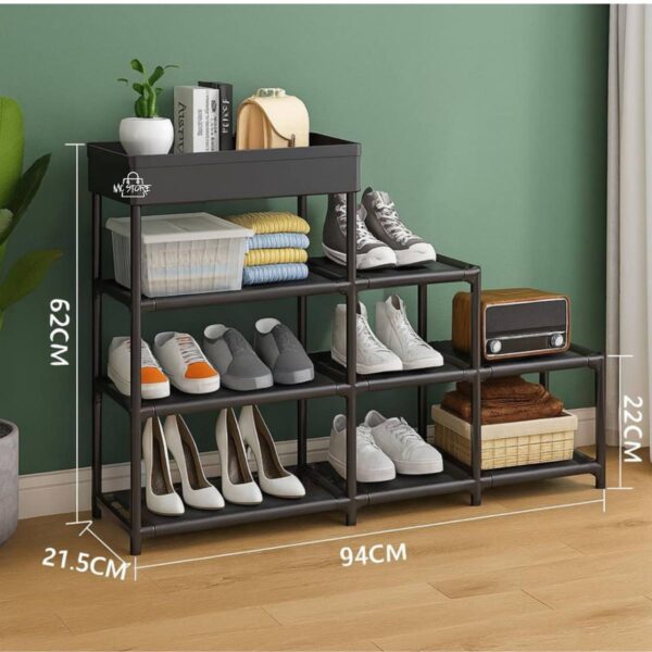 Zapatero Modular de 6 Niveles – Organizador Resistente y Espacioso