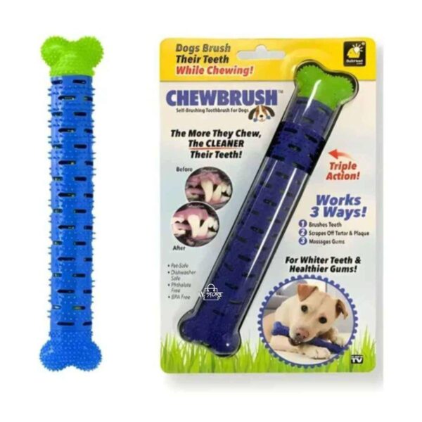 photo_4994583624632348778_y ChewBrush Mordedor de Limpieza Dental para Perros – Cepillo Autocepillante