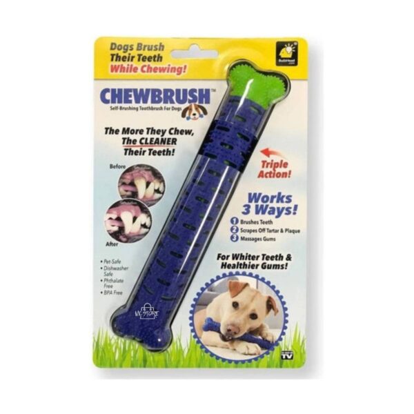photo_4994583624632348787_y ChewBrush Mordedor de Limpieza Dental para Perros – Cepillo Autocepillante