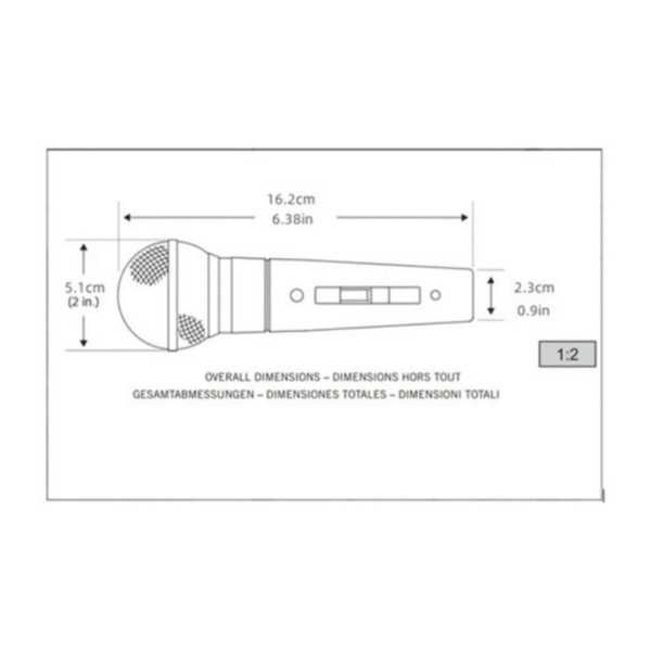 141 Microfono Shure SM58 Alambrico Con Interruptor