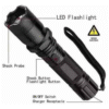349 Taser Linterna Táctica Recargable con Luz LED Potente | Defensa Personal