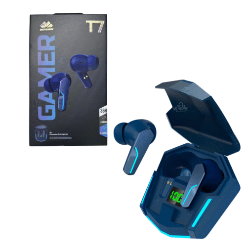 Audífonos Gamer Movisun T7 Bluetooth | 36H de Batería, Estuche LED y Cancelación de Ruido