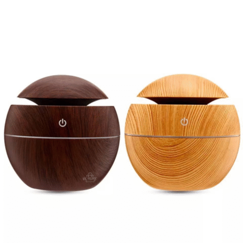 Humidificador Difusor de Aromas con Luz LED – Diseño Madera