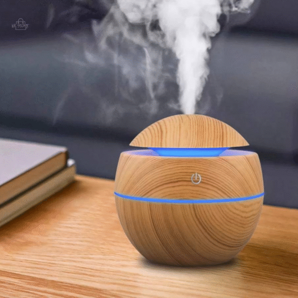 399 Humidificador Difusor de Aromas con Luz LED – Diseño Madera
