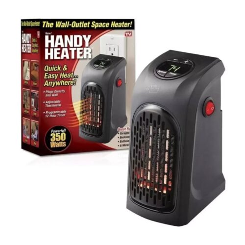 Calentador Eléctrico Portátil Handy Heater 350W – Termostato Ajustable y Temporizador