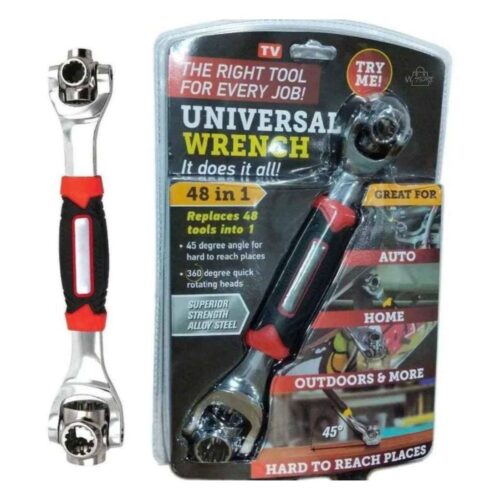 Llave Universal 48 en 1 Multifuncional – Herramienta Profesional para Hogar, Auto y Taller
