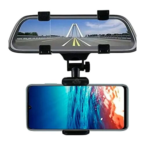 Soporte de Celular para Retrovisor Universal – Ajustable 360°