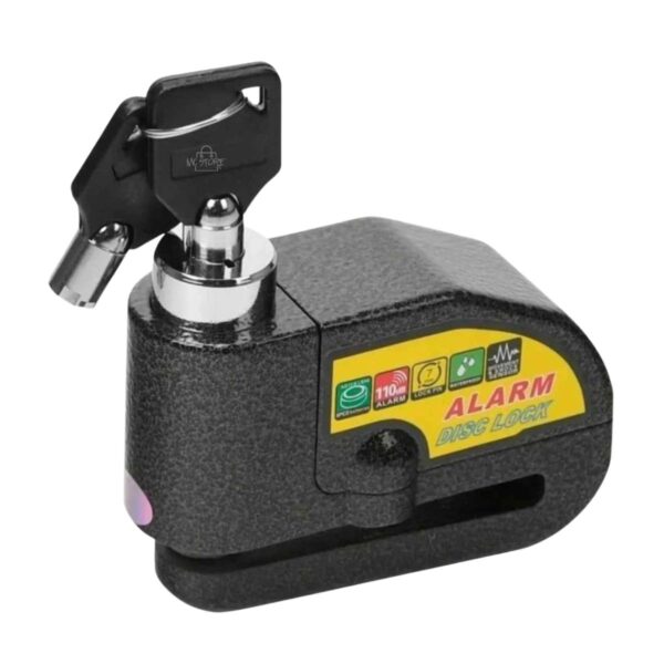 Candado de Disco con Alarma para Moto – Seguridad Antirrobo