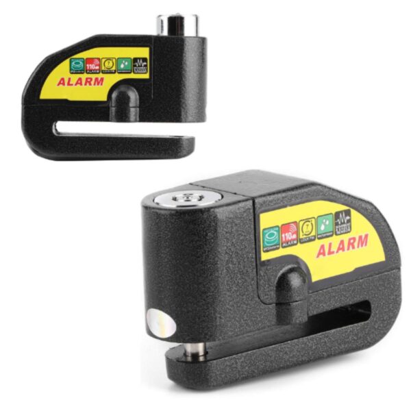 Candado de Disco con Alarma para Moto – Seguridad Antirrobo
