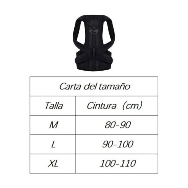 Corrector de Postura Espalda y Hombros Ajustable Unisex