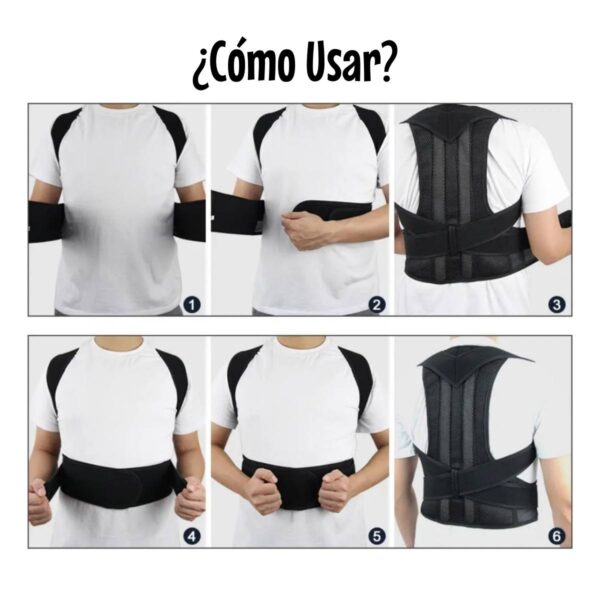 Corrector de Postura Espalda y Hombros Ajustable Unisex