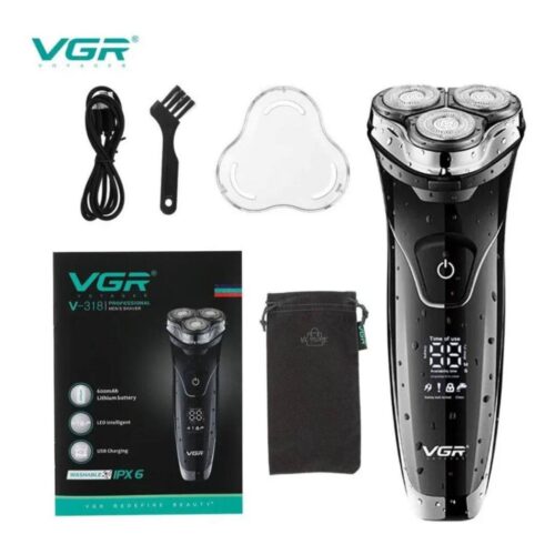 photo_2025-09-10_19-38-20 Afeitadora Eléctrica VGR V-318 Recargable – Pantalla LED, Impermeable IPX6 y Batería de Larga Duración