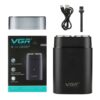 Afeitadora Eléctrica VGR V-341 Recargable USB Portátil Doble Cabezal