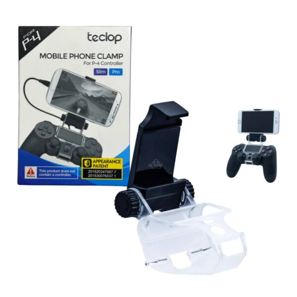 Soporte para Celular Compatible con Control PS4 Slim y Pro – Clip Ajustable Gaming