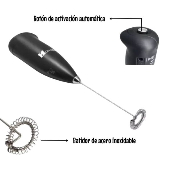 Batidor Espumador para bebidas eléctrico portátil
