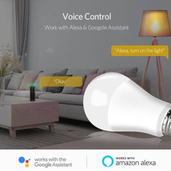 Bombillo Inteligente WiFi – Control por App, Alexa y Google Assistant