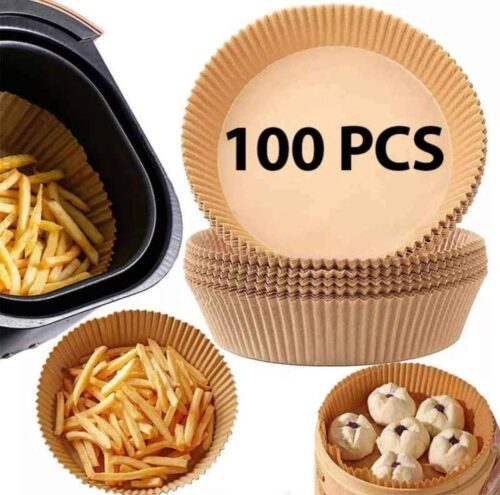 photo_2025-09-23_00-44-30 Protectores Desechables para Freidora de Aire – 100 Unidades Antigrasa y Antiadherente