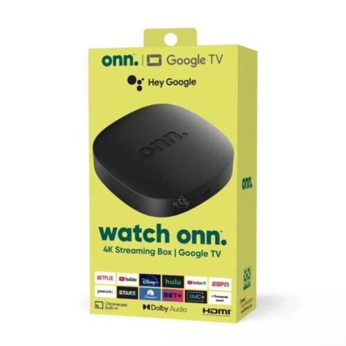 Watch onn Google TV 4K Streaming Box – Potencia UHD con Google; 2 GB RAM / 8 GB / Dolby Audio