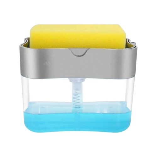 Dispensador de jabón líquido con esponja integrada para cocina – Ahorra tiempo y evita desperdicio