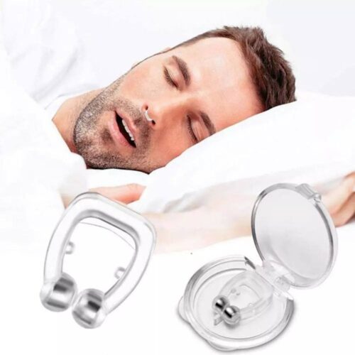 Clip Nasal Anti Ronquidos Magnético – Dispositivo Reutilizable con Estuche para Dormir Mejor