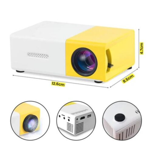 Mini Proyector Portátil LED Multimedia con Control Remoto – Cine en Casa USB HDMI AV