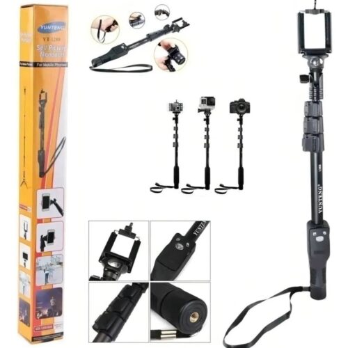 Palo Selfie Stick Extensible con Trípode y Control Bluetooth – Compatible con Celulares y Cámaras