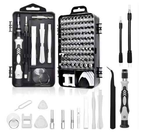 Kit de Destornilladores de Precisión 120 en 1 – Reparación de Celulares, Tablets, PC y Electrónica