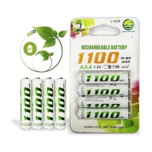 Pilas Recargables AAA Ironbat 1100 mAh 1.2V – Pack x4 – Ni-MH