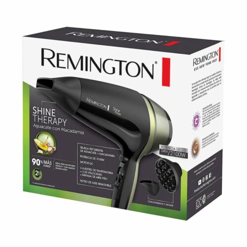 Secador de Cabello Remington Shine Therapy 2100W | Con Aguacate y Macadamia